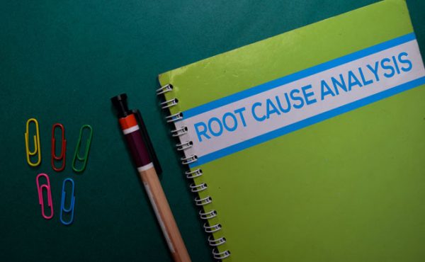 Root Cause Analysis Notebook with pencil